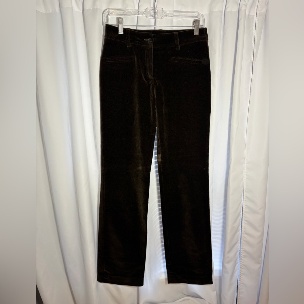 ZEFFIRA Chocolate Brown Velvet Pants Sz 6